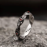 Vintage Feather Wings Stainless Steel Ring04 | Gthic.com