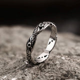 Vintage Feather Wings Stainless Steel Ring05 | Gthic.com