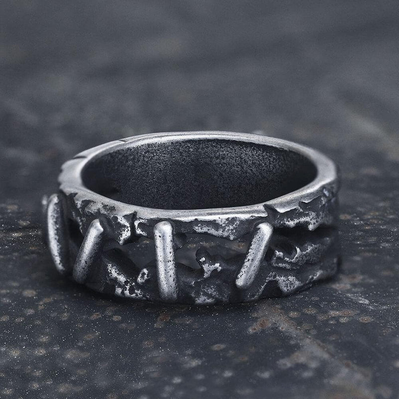 Vintage Frankenstein Flesh Stainless Steel Ring | Gthic.com