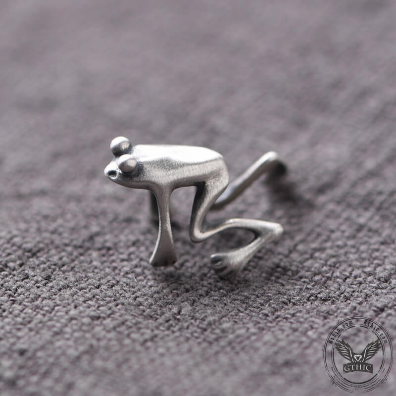 Vintage Frog Sterling Silver Ear Cuffs | Gthic.com