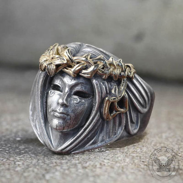 Vintage Goddess Sterling Silver Ring