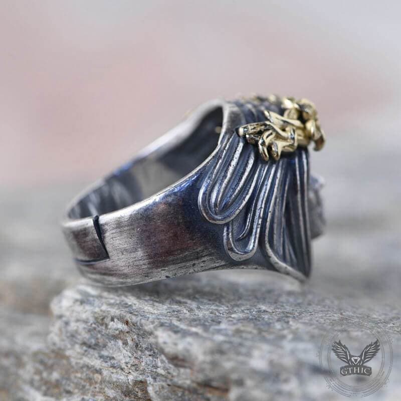 Vintage Goddess Sterling Silver Ring