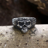 Vintage Goth Stainless Steel Skull Ring | Gthic.com