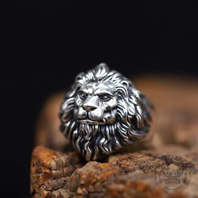 Vintage Lion Head Sterling Silver Animal Ring – GTHIC