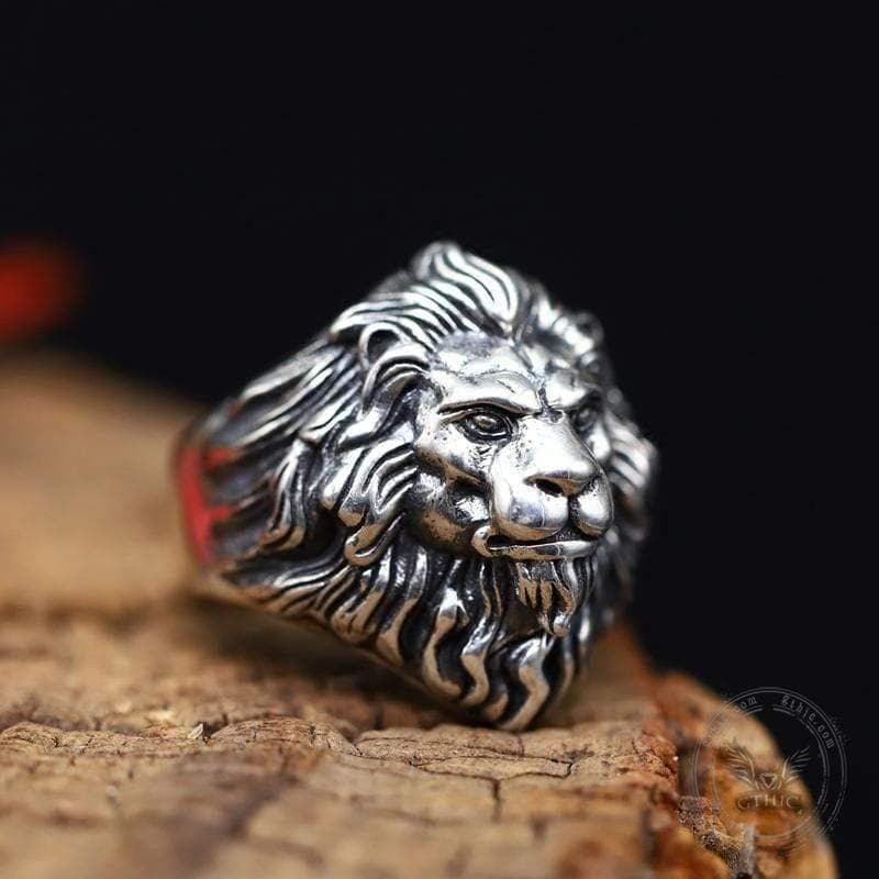 Vintage Lion Head Sterling Silver Animal Ring – GTHIC