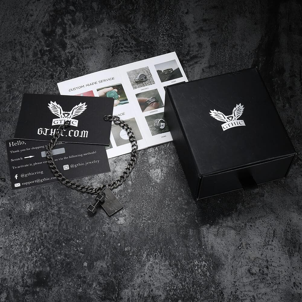 Vintage Me VS Me Stainless Steel Dumbbell Bracelet