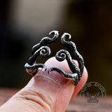 Vintage Octopus Arms Stainless Steel Animal Ring | Gthic.com