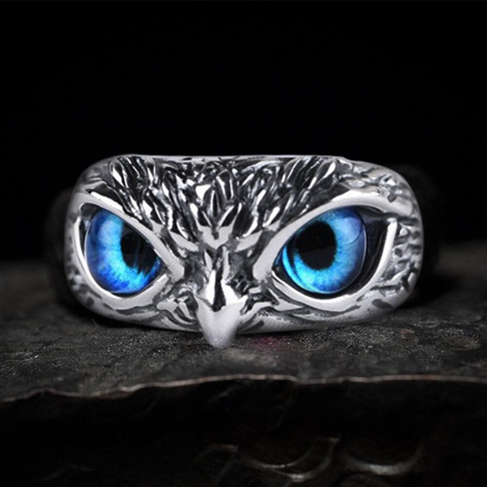 Vintage Owl Sterling Silver Animal Ring | Gthic.com