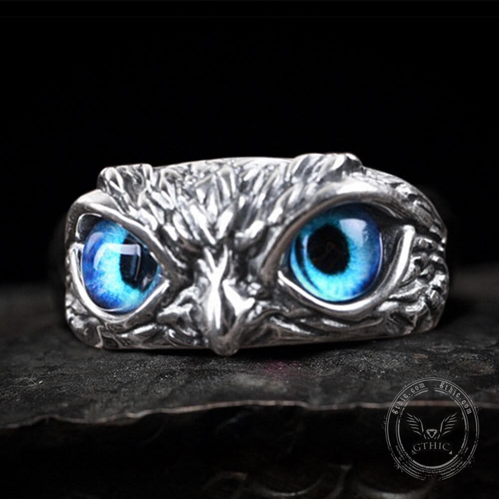 Vintage Owl Sterling Silver Animal Ring | Gthic.com