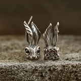 Vintage Rabbit Sterling Silver Stud Earring 01 | Gthic.com