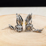 Vintage Rabbit Sterling Silver Stud Earring 02 | Gthic.com