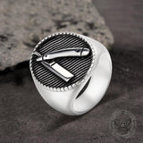 Barber Razor Stainless Steel Ring | Gthic.com
