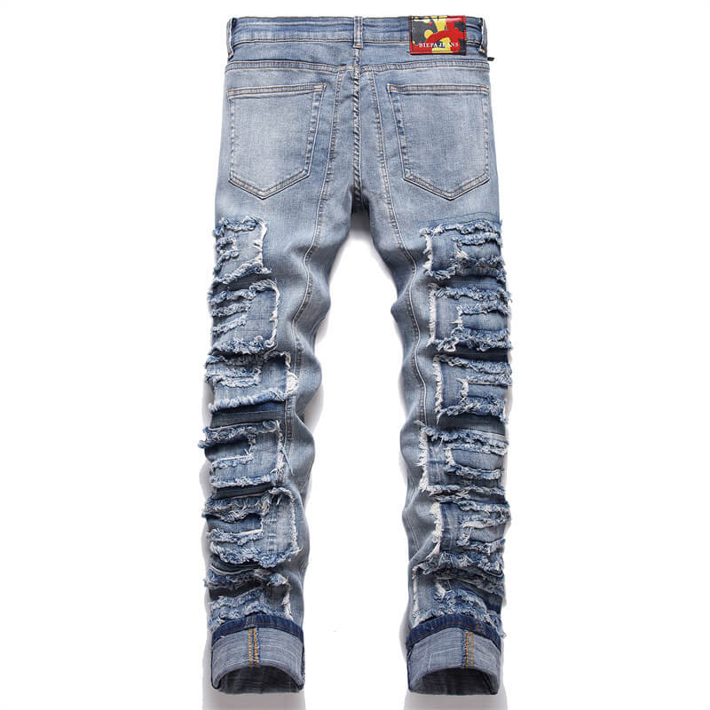 Vintage Skinny Ripped Patch Cotton | Gthic.com