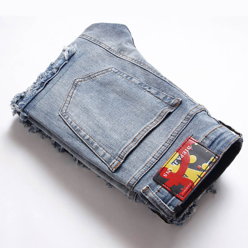 Vintage Skinny Ripped Patch Cotton | Gthic.com