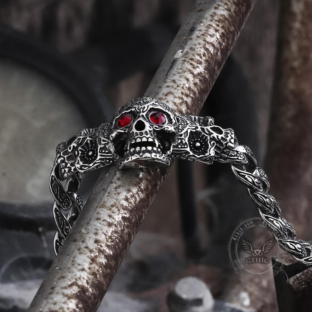 Vintage Skull Stainless Steel Bracelet – GTHIC