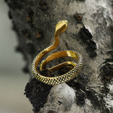 Vintage Snake Stainless Steel Ring