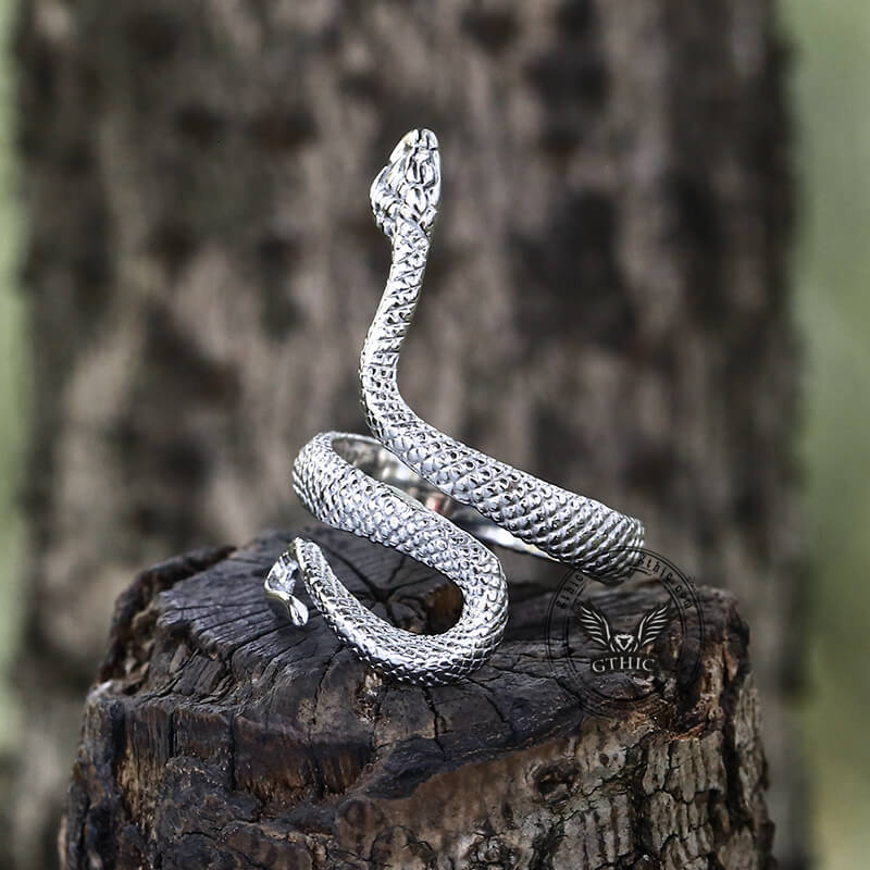 Vintage Snake Stainless Steel Ring