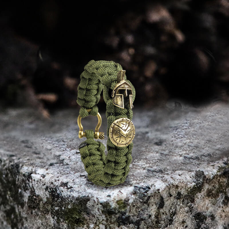 Vintage Spartan Warrior 7 Core Paracord Bracelet | Gthic.com