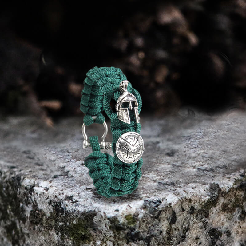 Vintage Spartan Warrior 7 Core Paracord Bracelet | Gthic.com