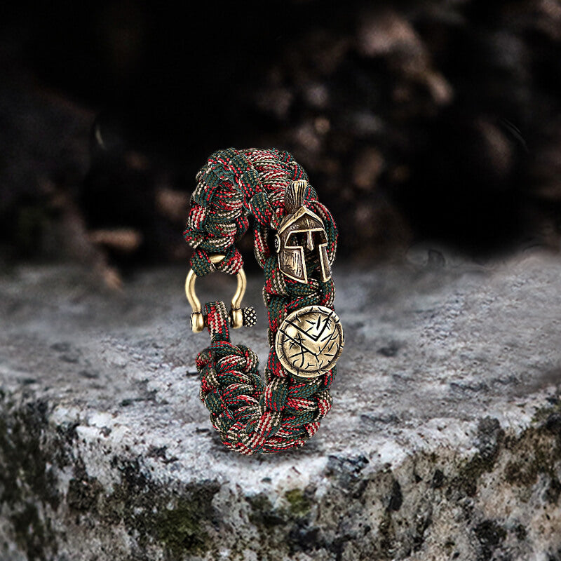 Vintage Spartan Warrior 7 Core Paracord Bracelet | Gthic.com