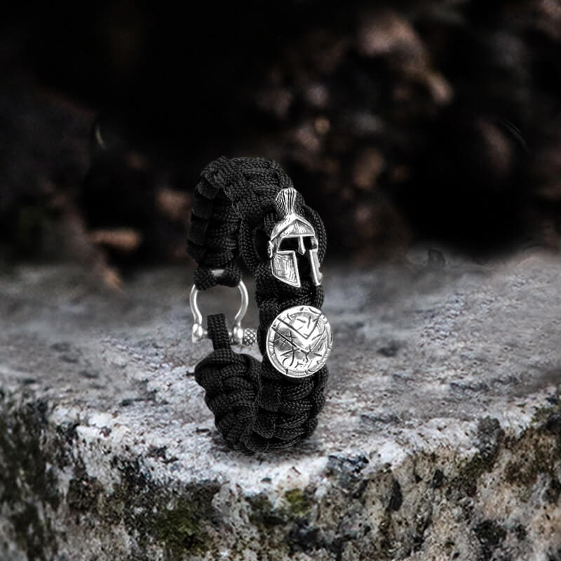 Vintage Spartan Warrior 7 Core Paracord Bracelet | Gthic.com