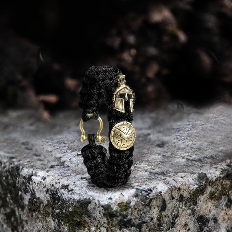 Vintage Spartan Warrior 7 Core Paracord Bracelet | Gthic.com