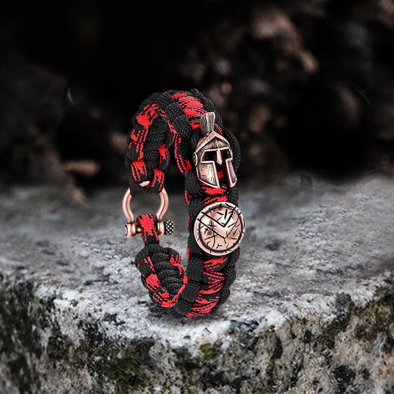 Vintage Spartan Warrior 7 Core Paracord Bracelet | Gthic.com