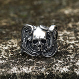 Vintage Spindrift Stainless Steel Skull Ring | Gthic.com