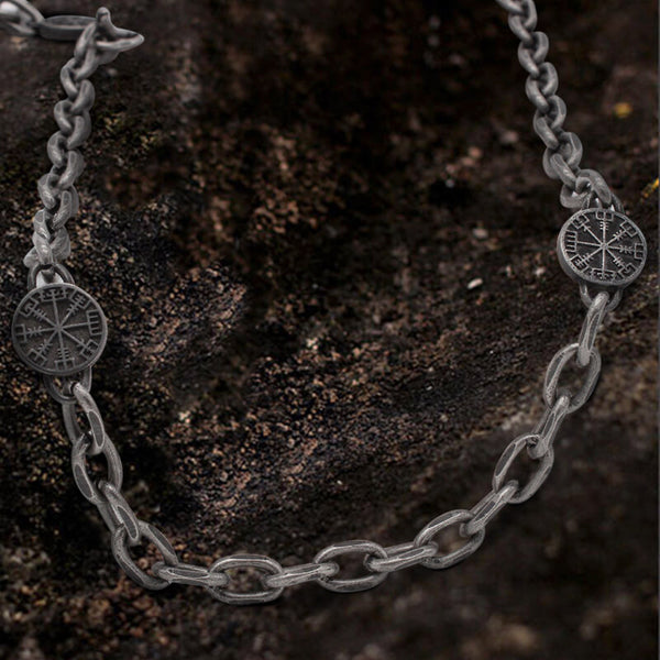 Vintage Stainless Steel Viking Necklace | Gthic.com
