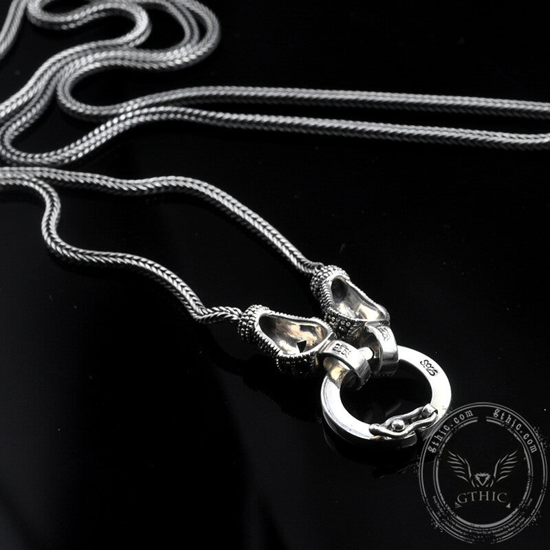 Vintage Sterling Silver Foxtail Chain | Gthic.com