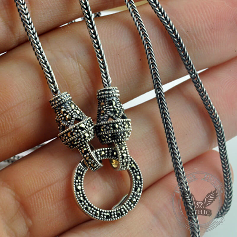 Vintage Sterling Silver Foxtail Chain | Gthic.com