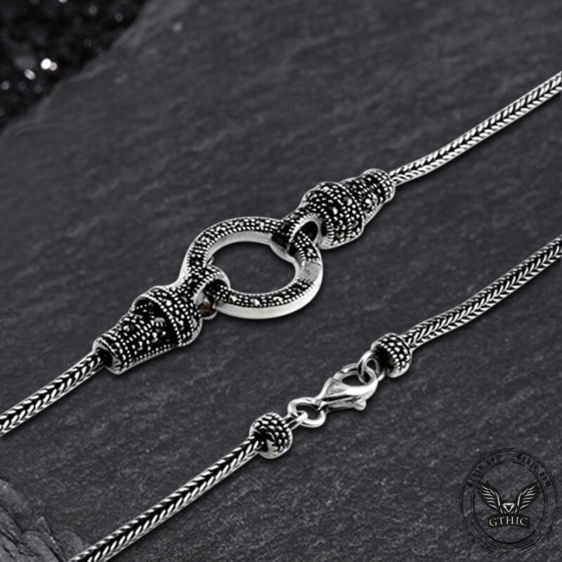 Vintage Sterling Silver Foxtail Chain | Gthic.com