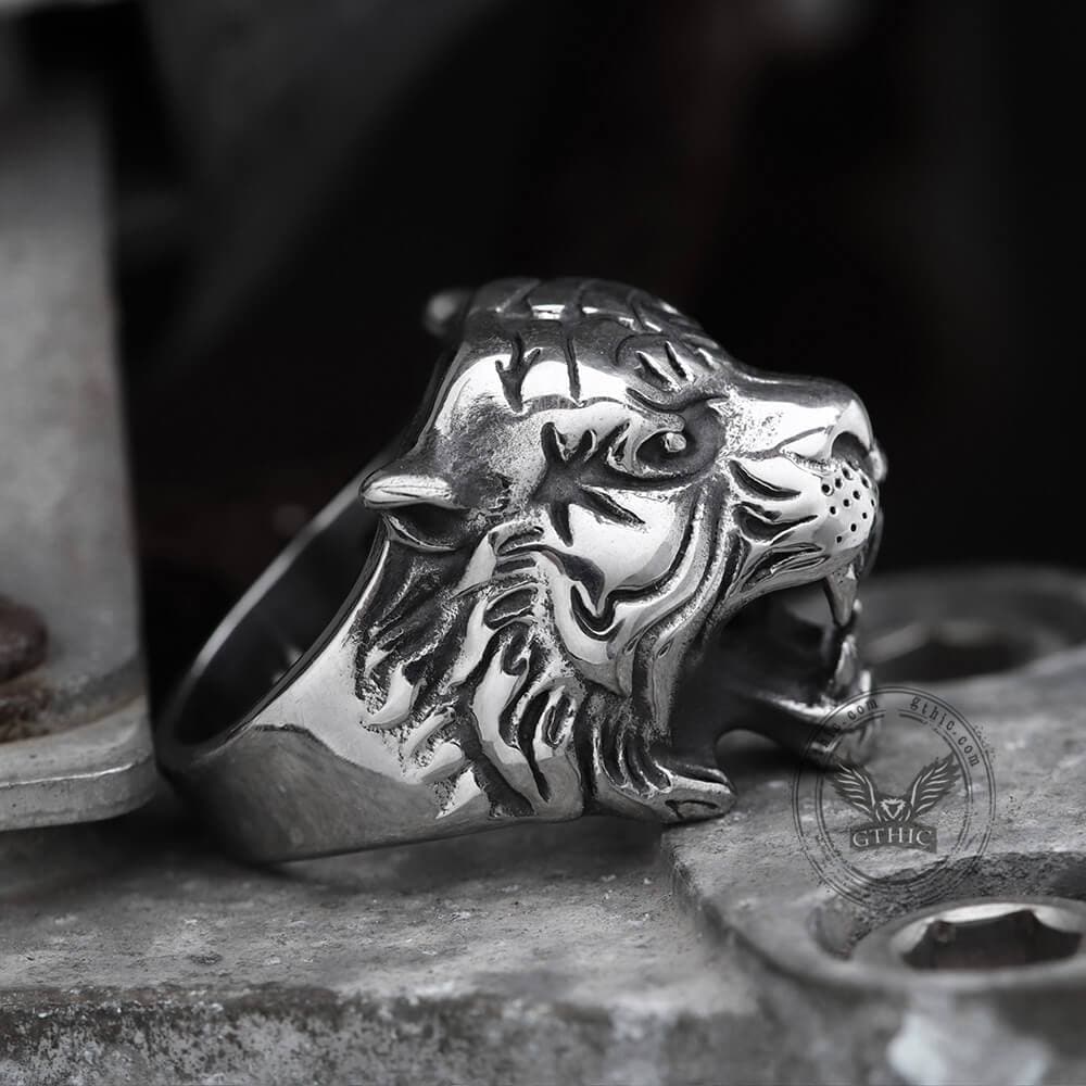 Vintage Tiger Stainless Steel Animal Ring – GTHIC