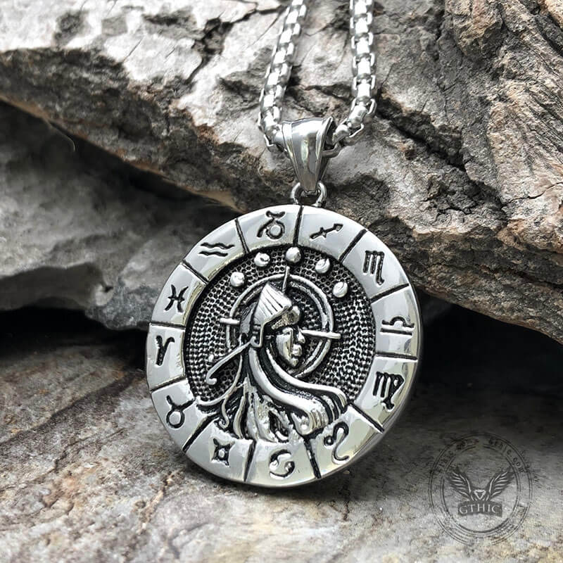 Virgo Stainless Steel Pendant 02 | Gthic.com