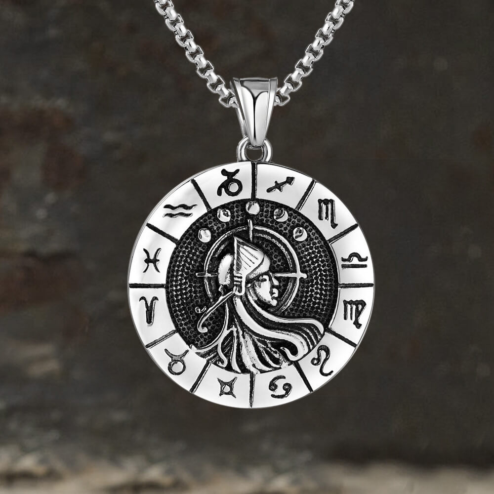 Virgo Stainless Steel Pendant 01 | Gthic.com