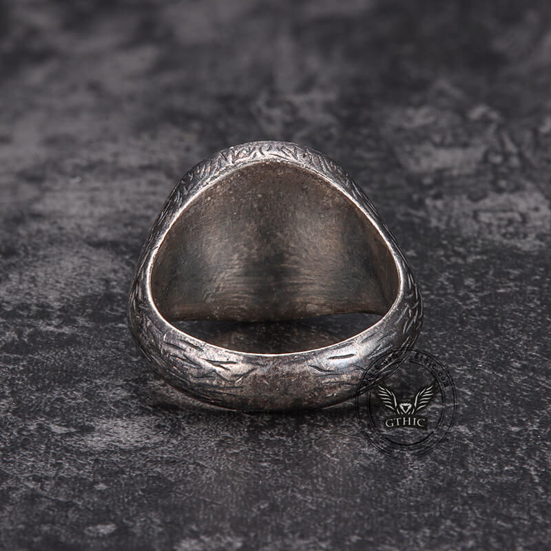 Vitruvian Man Sterling Silver Ring
