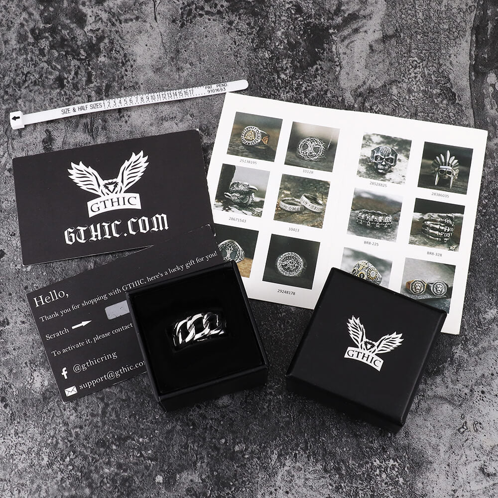 Weave Pattern Stainless Steel Ring