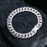 Wide Stainless Steel Cuban Link Necklace | Gthic.com
