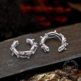 Winding Thorns Stainless Steel Ear Clips04 | Gthic.com