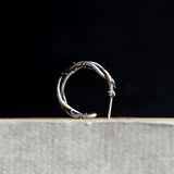 Winding Thorns Sterling Silver Stud Earrings03  | Gthic.com