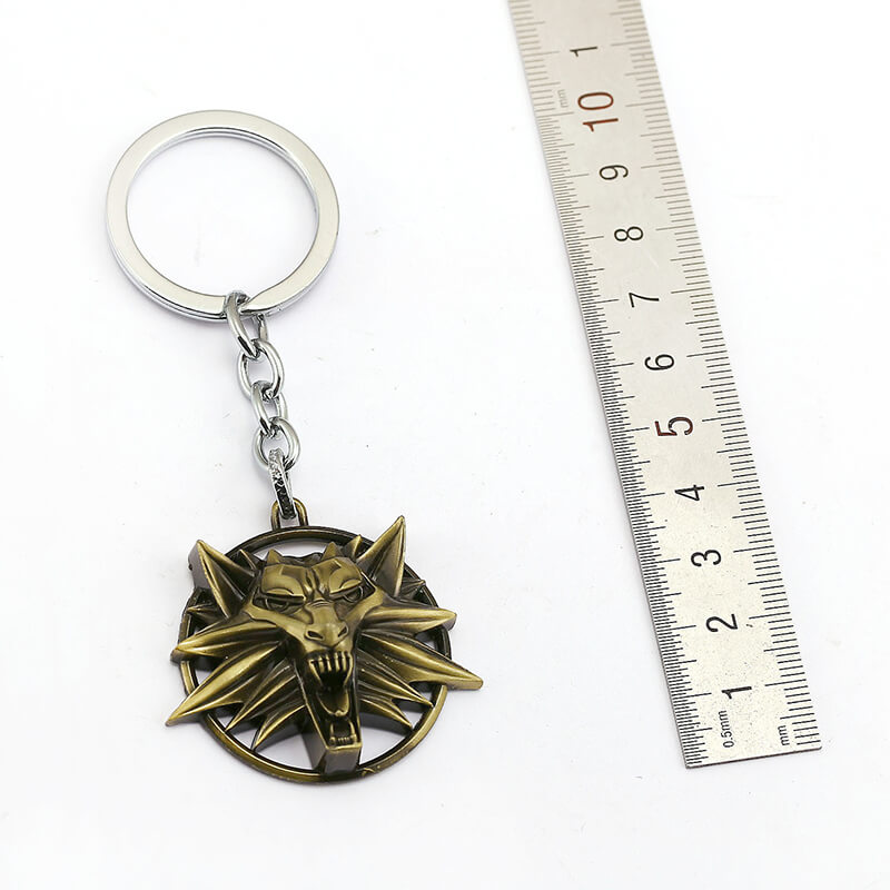 Witcher Wild Hunt Wolf Zinc Alloy Key Chain | Gthic.com