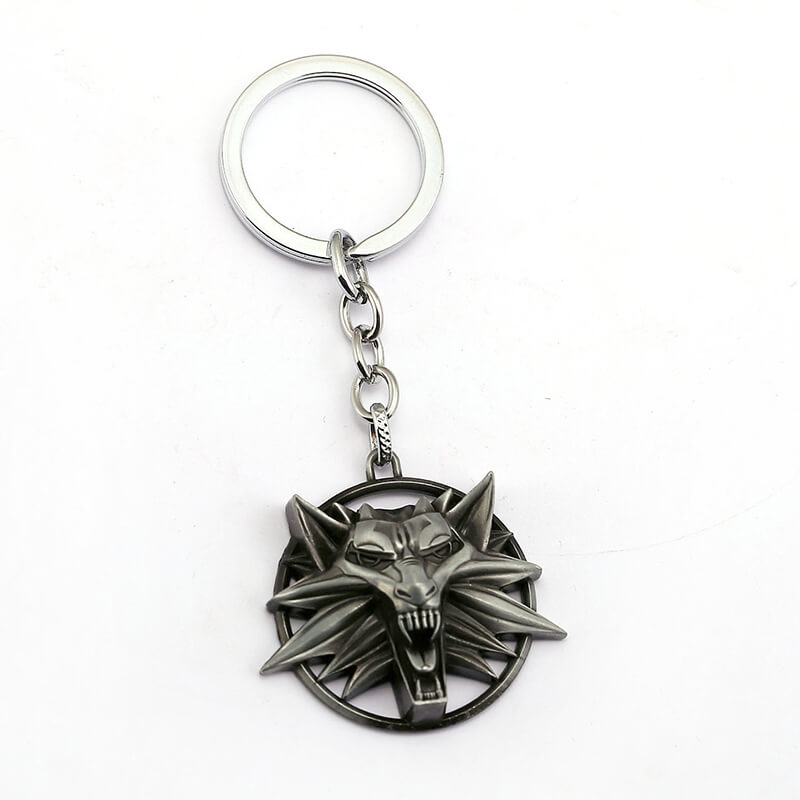 Witcher Wild Hunt Wolf Zinc Alloy Key Chain | Gthic.com