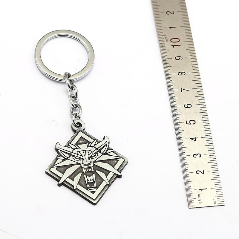 Witcher Wild Hunt Wolf Zinc Alloy Key Chain | Gthic.com
