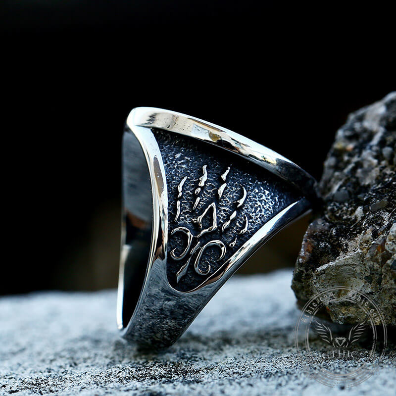 Witcher Wolf Stainless Steel Viking Ring