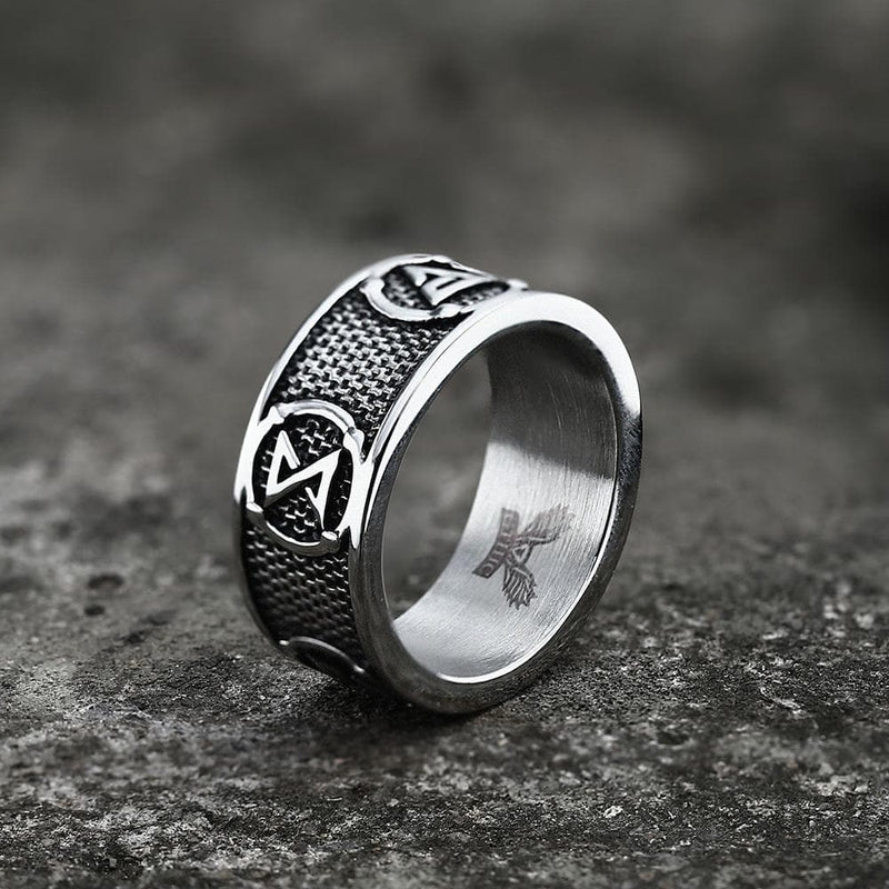 Witchers Elements Signs Stainless Steel Ring 01 | Gthic.com