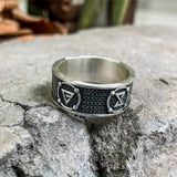 Witchers Elements Signs Sterling Silver Ring04 | Gthic.com