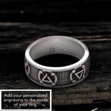 Witchers Elements Signs Sterling Silver Ring