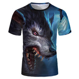 Wolf Howling Polyester T-Shirt | Gthic.com
