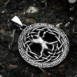 Yggdrasil Tree of Life Stainless Steel Viking Pendant 01| Gthic.com