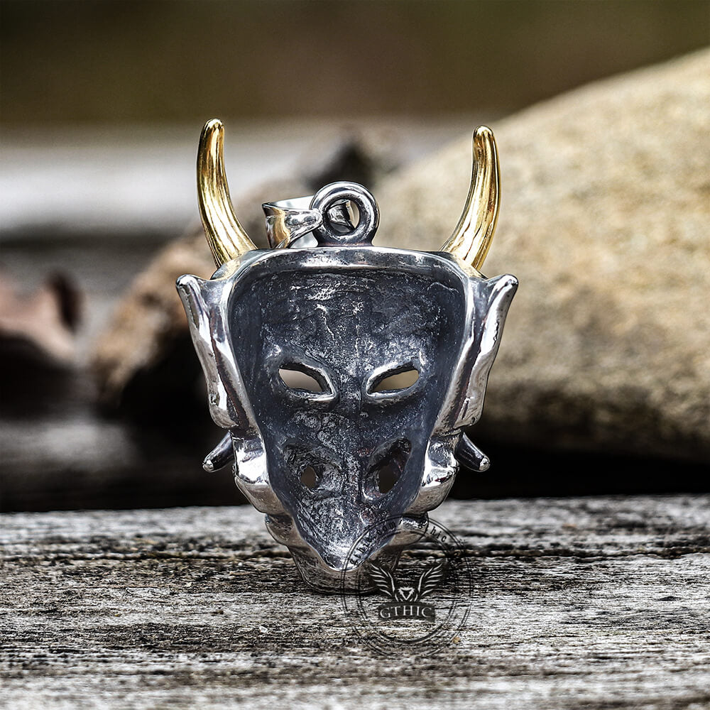 Yokai Oni Stainless Steel Pendant